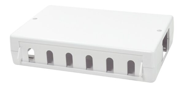 Produktbild MVT 200 163  -  Aufputz-Leergehäuse für 6 oder 12 Keystone Module, weiss